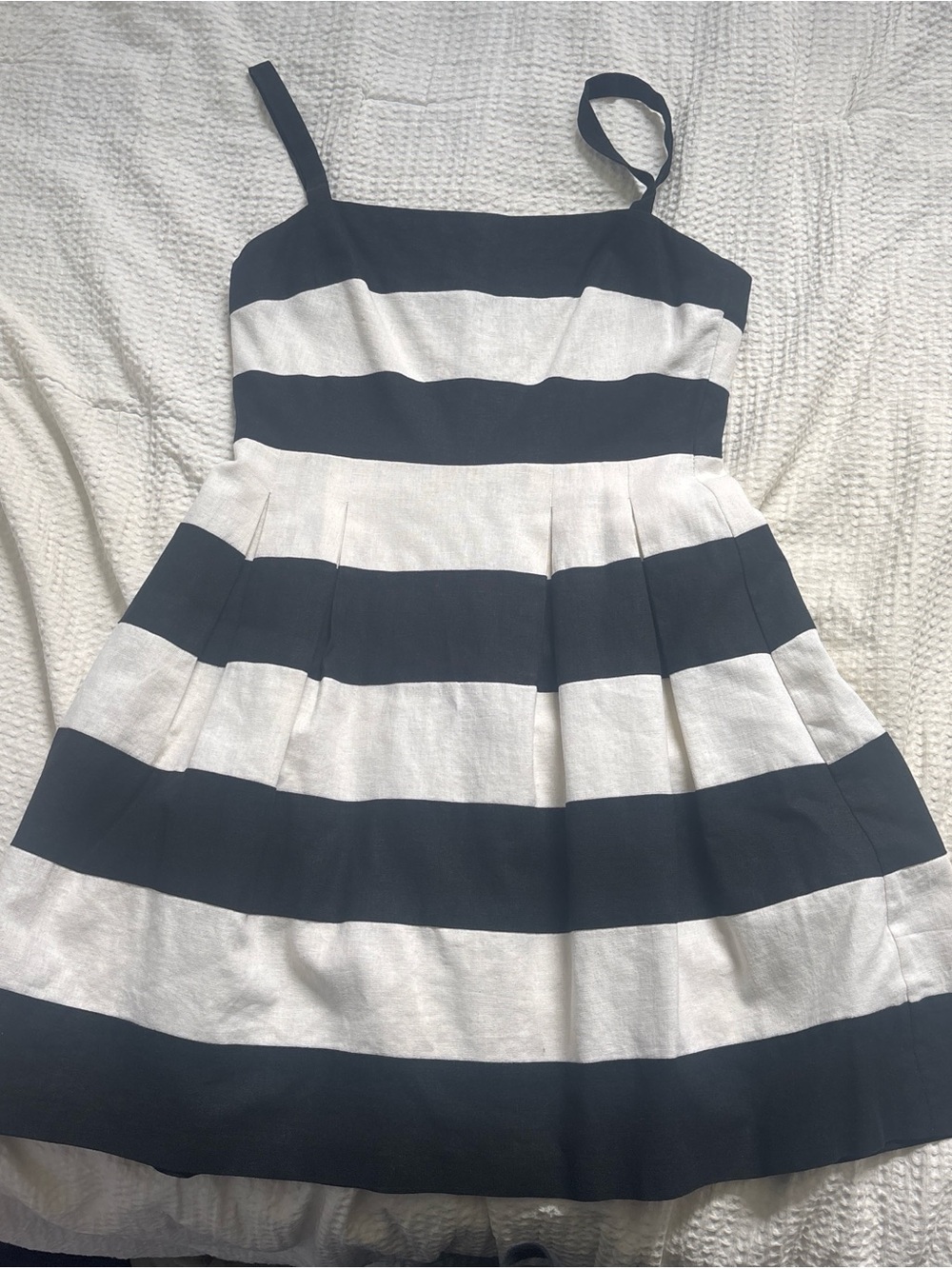 Black and White Striped Sundress
